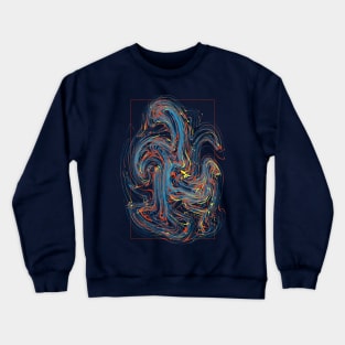 Abstract swirls Crewneck Sweatshirt